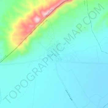 Sidi Aïch地形图、海拔、地势
