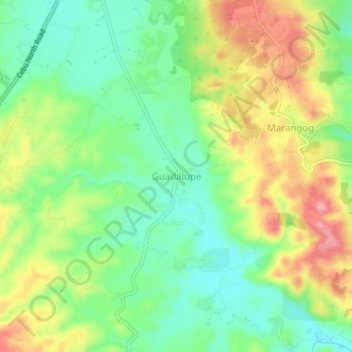 Guadalupe地形图、海拔、地势