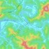 汪口地形图、海拔、地势