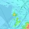 米子城跡地形图、海拔、地势