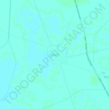 Gangoli地形图、海拔、地势