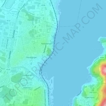 Midle地形图、海拔、地势