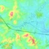 驛前洞地形图、海拔、地势