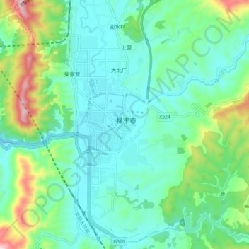 金山镇地形图、海拔、地势