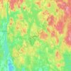 Växjö地形图、海拔、地势