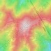 牛背梁地形图、海拔、地势
