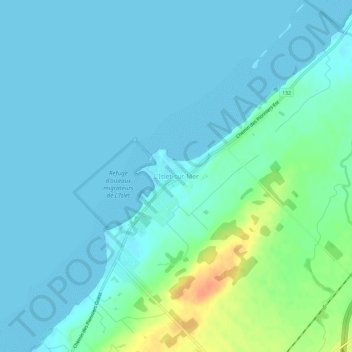 L'Islet-sur-Mer地形图、海拔、地势