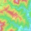 严池村地形图、海拔、地势