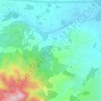 Tarraula地形图、海拔、地势