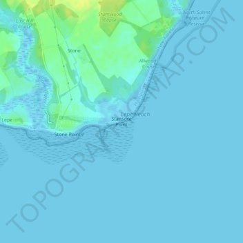 Stansore Point地形图、海拔、地势