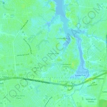 Eastern Park地形图、海拔、地势