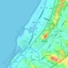 內海地形图、海拔、地势