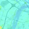 江口村地形图、海拔、地势