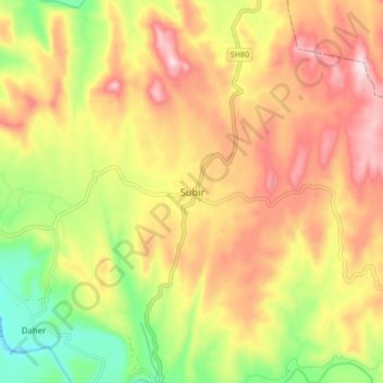 Subir地形图、海拔、地势