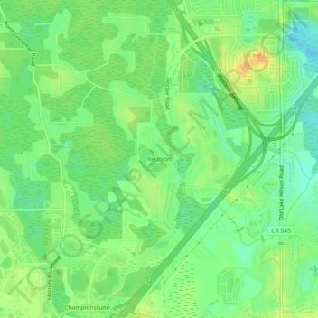 Reunion地形图、海拔、地势