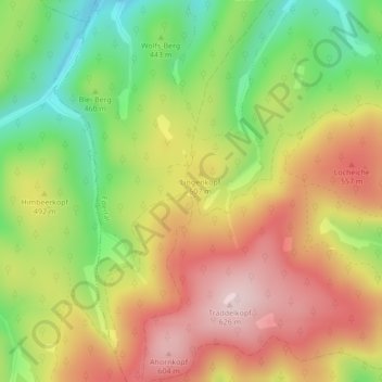 Elisabether Platz地形图、海拔、地势