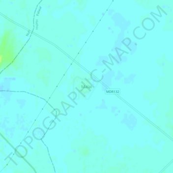 Malai地形图、海拔、地势