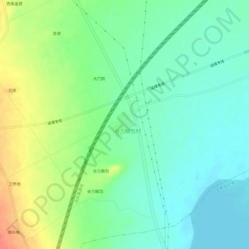 杨四地形图、海拔、地势