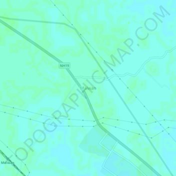 Malwan地形图、海拔、地势