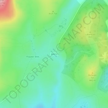 Higher Cherrybrook Bridge地形图、海拔、地势