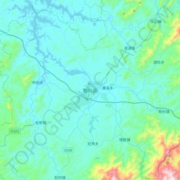 黎川县地形图、海拔、地势