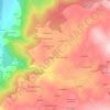 Vilachán地形图、海拔、地势