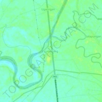 Lumayong地形图、海拔、地势