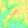 High Roding地形图、海拔、地势