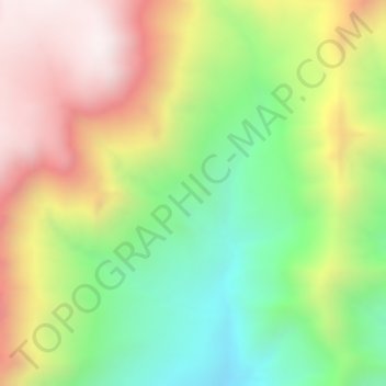 Lay Amba地形图、海拔、地势