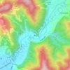 象鼻地形图、海拔、地势