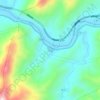 牙寨地形图、海拔、地势