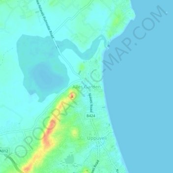 Alles Garden地形图、海拔、地势