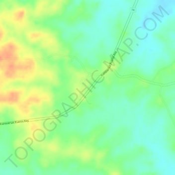 Buenavista地形图、海拔、地势