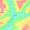 三岔河镇地形图、海拔、地势
