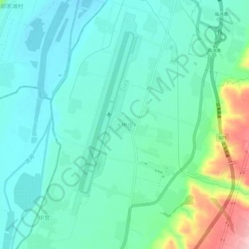 十甲庄地形图、海拔、地势
