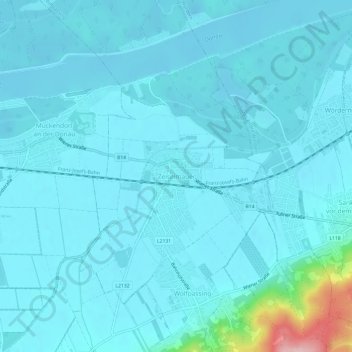 Zeiselmauer地形图、海拔、地势