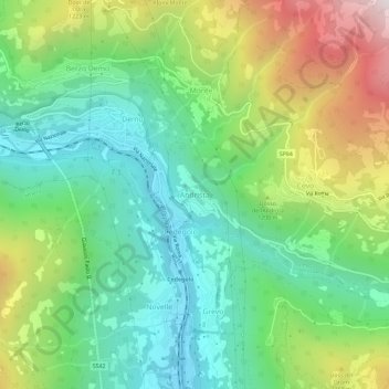 Andrista地形图、海拔、地势