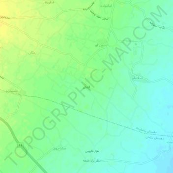 Gabaran地形图、海拔、地势