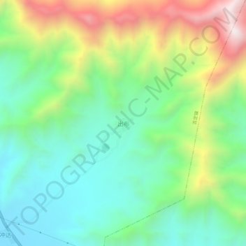 Chubu地形图、海拔、地势