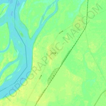 三村镇地形图、海拔、地势