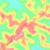 Spann地形图、海拔、地势