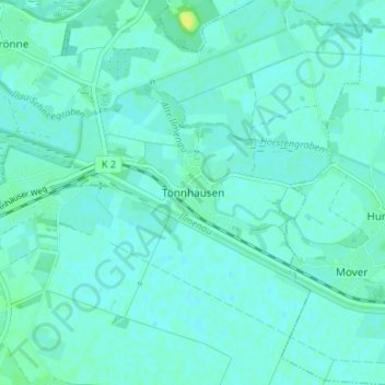 Tönnhausen地形图、海拔、地势