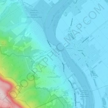Tahi地形图、海拔、地势