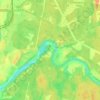 Страшево地形图、海拔、地势