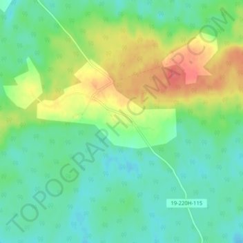 Захарьино地形图、海拔、地势
