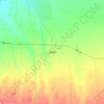 清源镇地形图、海拔、地势
