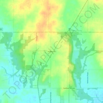 Nowhere地形图、海拔、地势