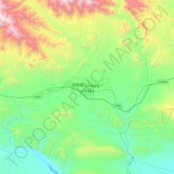 乌恰县地形图、海拔、地势