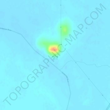 Roy Hill地形图、海拔、地势