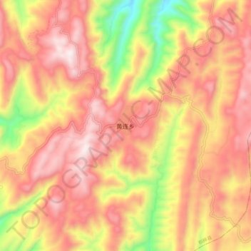 黄连乡地形图、海拔、地势